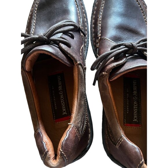 Johnson & Murphy Men’s Size 8 Brown Leather Oxfords Comfort Shoes - Picture 11 of 11
